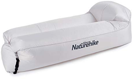 Naturehike Air Lounger, Wasserdichtes Luft Sofa mit Portable Paket, Lazy Lounger Aufblasbares Sofa Air Bett für Reisen, Camping, Pool und Beach Parties(Grau)
