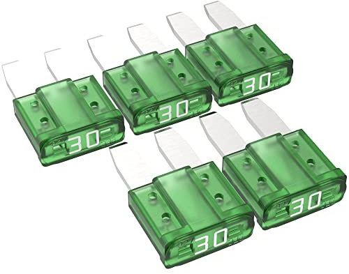 AUPROTEC Micro 2 Fusibles à lame MikrOTO II 5A - 30A fusible enfichable d'automobile choix : 30A ampère vert, 5 pcs