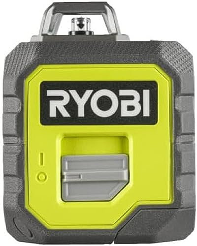 RYOBI - Laser 360° vert - portée 25 m - précision +/- 0,5 mm - Livré avec une canne télescopique, une pochette, 2 piles - RB360GLL-K