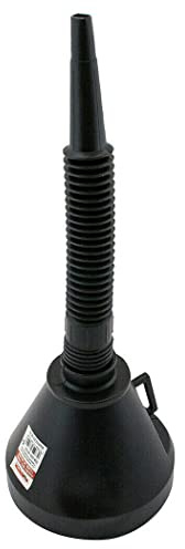 Pack Of 4 Flexible Spout Funnel - 135mm, With Removable Hose, Wide Mouth For Easy Pouring, Ideal For Petrol, Diesel, Screen Wash, Water, Oil, Fuel, Coolant
