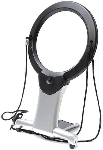 HWSY Loupe, Pince Lampe 105 mm Mains Libres lentille Pliable Utilitaire lumière Bureau Table tâche Artisanat Bijoux Couture établi avec lumière loupe éclairée Interesting
