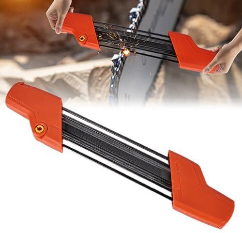 Afilador 2 en 1 para motosierra Easy File 3/8 pulgadas 4,0 mm Mini portátil para carpintería, motosierra, afilador de cadena, herramienta universal para afilador de cadenas