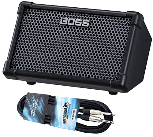 Boss Roland Cube Street II Stereo Verstärker Schwarz + keepdrum Klinken-Kabel