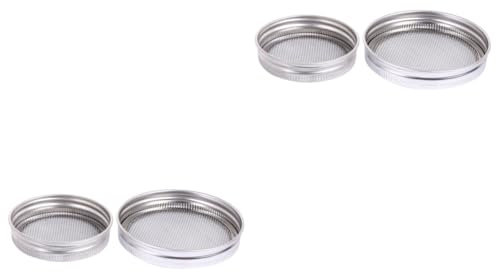 ABOOFAN Glasflasche 4 Sätze Sprießende Deckel Keimglas Organisch Keimschale