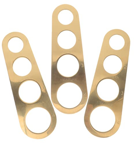 BIUDECO Pasta Measurer Tool 4 Holes Stainless Steel Spaghetti Measure Stick and Easy to Clean