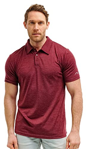 Merino.tech 100% Merino Poloshirt Herren Kurzarm & Langarm Outdoor Alltag | Atmungsaktive, Geruchshemmend Merino Shirt Herren, Schnelltrocknend, Thermo, Knitterfrei, Langarmshirt, für Büro und Freizeit