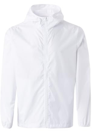 Mukua Mixte Stockton, Cortavientos Unisex Coupe-vent, Blanc, XL EU