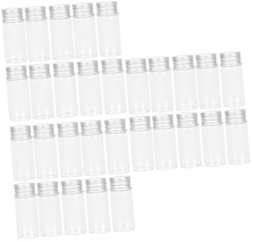 FRCOLOR 30pcs Mini Essential Oil Bottles Glass Cosmetic Dispenser Sample Containers for Household Use for Apothecary Bottle Needs