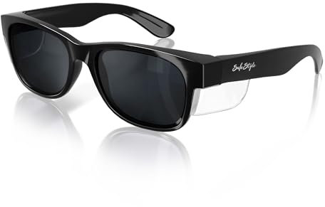 SafeStyle Classics - Gafas de seguridad polarizadas con marco negro