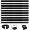 Sangles Scratch Velcr 50cm，Lot de 10 Sangles Scratch Velcr 50cm Réutilisables - Attaches Câble en Nylon Noir - Boucle en Métal Flexible - Serre Cable Auto-agrippant pour Gestion de Câbles et Fixation
