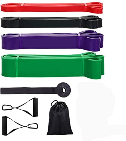 Widerstands-Bodybuilding-Gürtel, Klimmzug-Übung, elastischer Muskelaufbau, Dehnung, Fitness-Gummiband, Yoga, Fitnessgeräte (Farbe: A, Größe: Einheitsgröße)