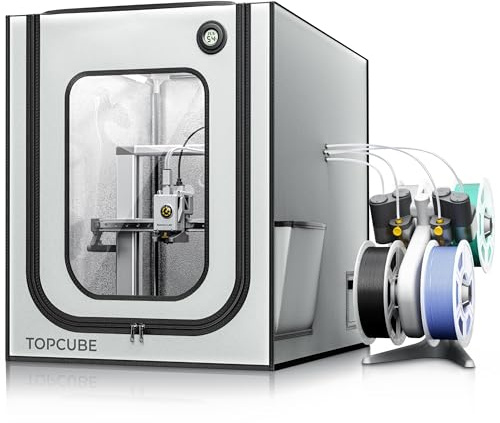 3D Drucker Gehäuse für Bambu Lab A1, 3D Drucker Abdeckung mit LED Licht, TOPCUBE Konstante Temperatur 3D Pinter Enclosure 580 * 670 * 670 mm