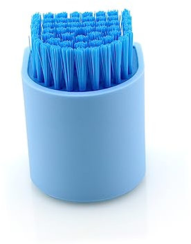Healeved Mini Reinigungsbürste Aus Silikagel Mit Feinen Nylonborsten Langlebig Und Abnehmbar Zum Waschen Von Kleidung Schuhen Und Haushaltsflächen Geeignet Praktische Blau