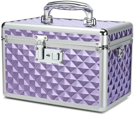 HEWEI WORKS Aufbewahrungsbox mit Schlüsselschloss, abschließbare Medizin-Aufbewahrungsbox, leerer Erste-Hilfe-Kasten, Sicherheitsschlossbox, Medikamenten-Organizer, Mehrzweck-Verriegelungsbox, Safe