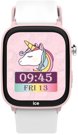 Ice-Watch - ICE smart junior 3.0 Find My Pink White - Rosa geolokalisierbare verbundene Uhr für Mädchen mit Silikonarmband - 024549 (1.75 Zoll)