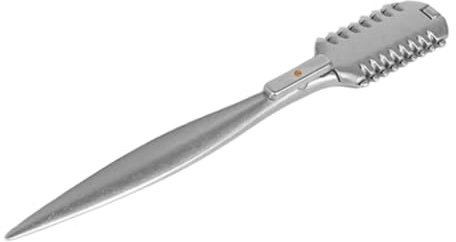 Vaguelly Peigne Double Face Inoxydable Pour Coupe Et Effilage Cheveux Tondeuse Fine Pour Coiffeurs Et Usage Personnel Avec Étui Portable Outil Professionnel De Coiffure Polyvalent