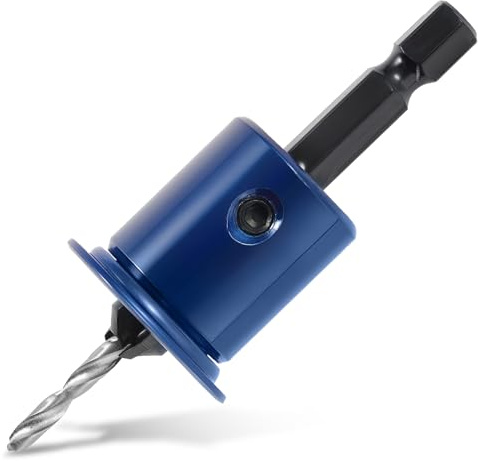 ColumPRO 3.5 * 8 HSS Countersink Drill Bit for Wood – With Depth Stop and 1/4 Quick Release Hex Shank, High-Speed Steel for Precise Woodworking