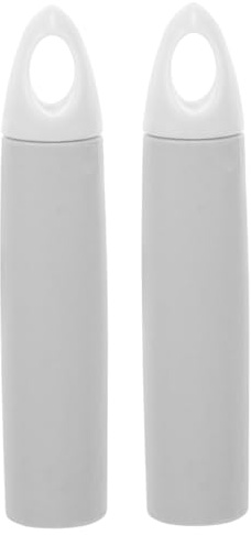 Luxshiny 2pcs Dark Grey 22mm Broom Handle End Caps Mop Rod Handle Grips Replacement Clothesline Pole Sleeves for Floor Cleaning Tools