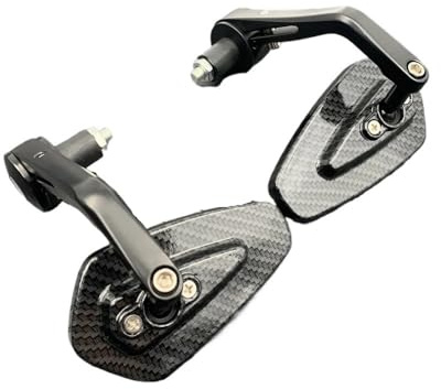 Specchietto Retrovisore Specchietto Retrovisore Per Manubrio In Carbonio 7/8'' 22mm Specchietto Retrovisore Estremità Manubrio Accessori Per CB1000R CB650 CB500F