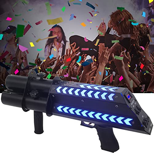 Elektronische Multicolor Konfetti Konfettikanonen-Maschinenwerfer, Handlichter, r Jet für Party, Club, Hochzeit, Bar, Silvester, Geburtstag, elektrischer Shooter