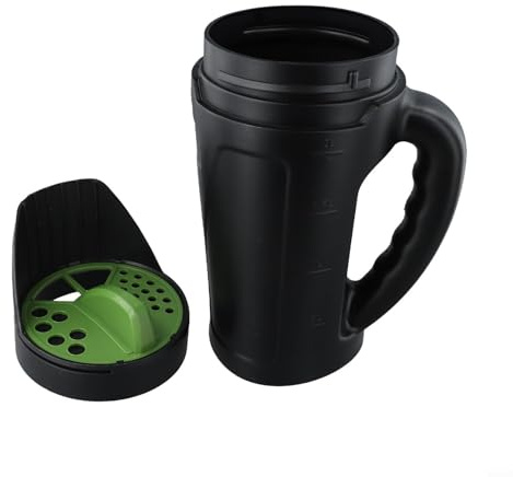 Rehoetom Esparcidor manual de jardín para sal, hierba, colza y fertilizante, coctelera de mano de plástico ligero con control de flujo ajustable, 19 x 15 pulgadas