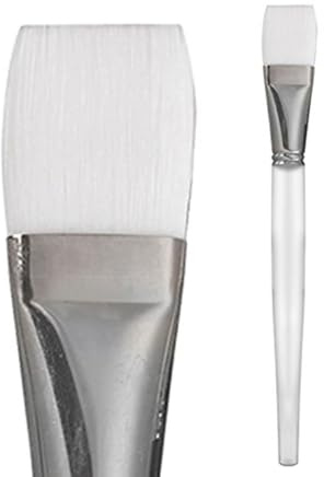 Brocha para Mascarilla Facial de Cristal 5 Piezas Nailon | Aplicación Cómoda y Cobertura Uniforme, Uso Profesional y Bricolaje, para Rostro y Cejas