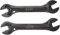 Point 29266501 - Set Chiavi a forchetta Doppia 13/14-15/16 mm, Colore: Nero