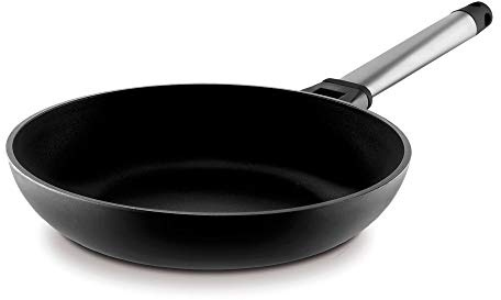 CASTEY - Sartén de Inducción Castey, Modelo 6-28, Tamaño 28 cm, Acero Inoxidable y Mango Desmontable, Revestimiento Antiadherente, sin PFOA, Base Full Induction, Apta para Todas las Cocinas