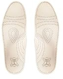 Kaps Plantillas ortopédicas finas de cuero de vaca con apoyo para metatarso y arco longitudinal, Edición limitada Relax (Talla 36 EUR - Mujer)