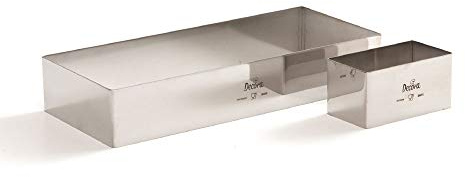 DECORA 0063768 TORTENRING RECHTECKIG AUS Edelstahl 35 X 25 X H 4,5 cm