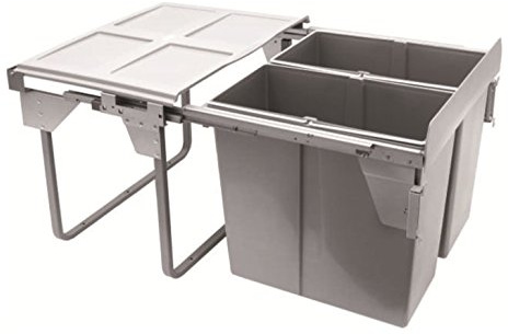 REJS RECYCLE BIN PULL OUT KITCHEN WASTE BIN W:600mm-2x34L(JC609M-2) w/front mounting