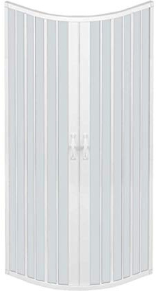 ROLLPLAST PINTO Cabine paroi de Douche en Plastique PVC Mod. Scorpione 75x75 cm avec Ouverture Centrale