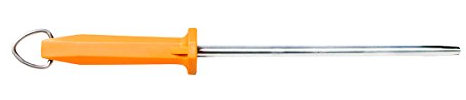 UltraSource Honing Steel, Smooth, 10, Orange Handle Butcher Steel Sharpener
