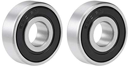 sourcing map 2 Stück 6201-2RS Rillenkugellager Doppelt Abgedichtet Kugellager 12x32x10mm