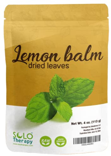 Lemon Balm Dried Leaves , Dried Cut Leaves , Te de Toronjil , Hojas de Toronjil Secas, Tea in Resealable Bag , 4 oz , Product From Croatia , Packaged in the USA (4 oz)