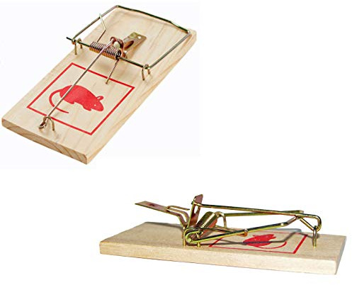 all-around24 2er Stück XXL Rattenfalle Mäusefallen Ratte Maus Falle Schlagfalle rattenschlagfalle Schnappfalle Wiederverwendbar (2 Stück)