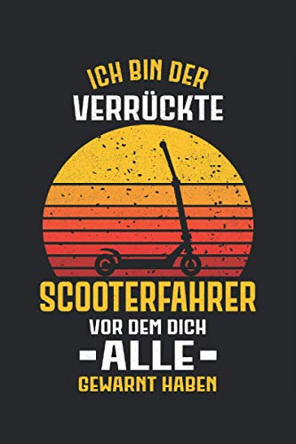 Scooter Stunt Scooter Tretroller Roller E-Scooter Notizbuch