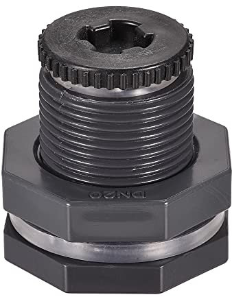 sourcing map 1 Set PVC Schott Tankadapter mit Steckfitting G1/2 Gewinde für Wassertanks