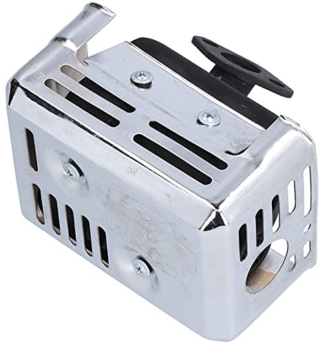 Escape de Silenciador, Conjunto de Escapes de Silenciador de Reducción de Ruido con Arandela para GX120 GX160 GX200 168F(Plata)