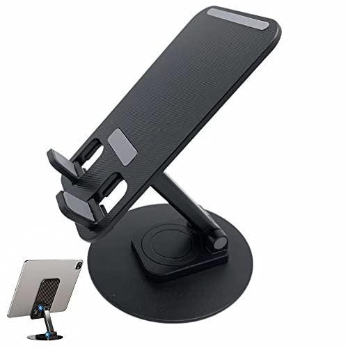 RIWPKFH Foldable Phone Stand,Height Adjustable Cellphone Holder,Portable Cellphone Cradle Desktop Dock,Anti-Slip Tablet Stand Compatible with All Mobile Phones,Tablets
