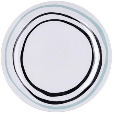 Bidasoa Plato Llano Zigzag Multicolor Cerámica 26,5 cm S2711363 - EAN: 8414793720519