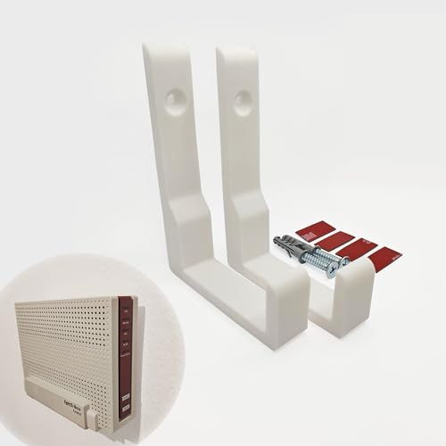 AVM Router Wandhalterung für Fritzbox 6690 6591 6590 Cable inklusive Klebepads und Schrauben