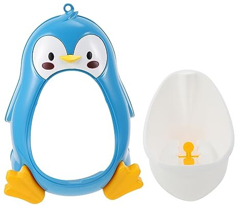 ibasenice 1pezzi Orinatoio Per Forma Di Pinguino Strumento Di Allenamento Per La Minzione Design Montato Muro Facile Da Pulire e Installare Capacità Ampia Verde