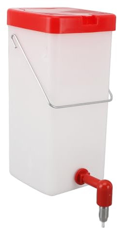 Kycklingfoder, hängande fjäderfädryck, kycklingbad, bröstvårta, fjäderfädryck, läckagesäker, stor kapacitet, fjäderfäägg, vattenbehållare för kycklingar, ankor, gäss, (1 l)