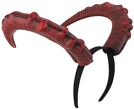 MERRYHAPY 1Stück Hörner Haarreif Teufel Kopfstück für Karneval Kostüm Party Leichtes und Horn Haarschmuck mit Einzigartigem Design für Festivals und Feierlichkeiten