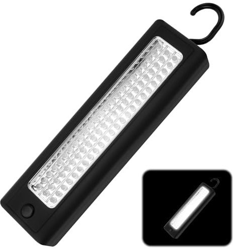 Luce da lavoro ultra luminosa a 72 LED, luce magnetica con gancio appeso,Torce portatili della lampada di ispezione a batteria