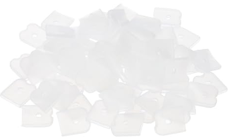 PATIKIL Tappi Silicone da 12mm per Cucito, 80Pz Stecche per Corsetti Corsetto Stecca Suggerimenti per l'Osso a Spirale Corsetto Colletto per Osso Poliestere, Bianco