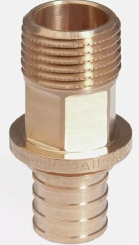 Rehau Rautitan Fittings - Übergang mit AG, 32 x 1 | Fittings Rohr Wandscheibe Übergang Winkel T-Stück Hülse