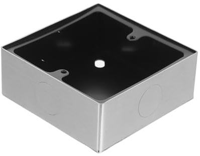 Typ 86 Steckdosenkasten aus Edelstahl für Unterputz Anschlussdose | Silber, für Elektrische Geräte in Haus und Büro, Multifunktionales Design mit Staubdichter Ausführung