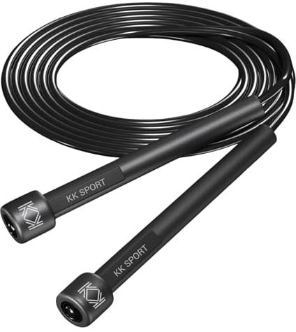 KK Skipping Rope PVC– Jump Rope Lightweight, Durable & Adjustable for All Fitness Levels – Ideal for Home Workouts, Boxing, Cardio & Weight Loss